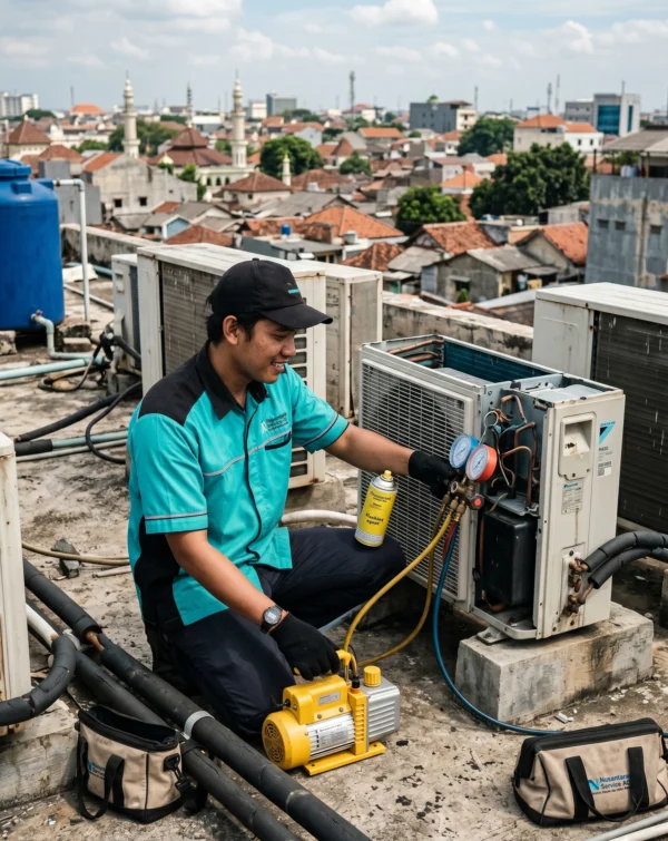 jasa vacum ac tangerang oleh nusantara service ac