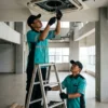 maintenancr ac cassete oleh nusantara service ac di area perkantoran tangerang