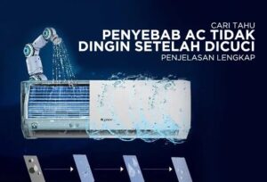 penyebab AC tetap tidak dingin setelah di cuci